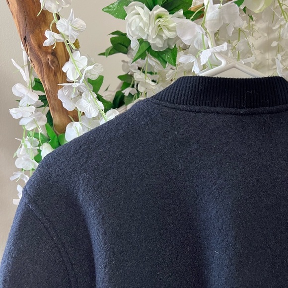 Pull&Bear Blue Bomber Varsity Jacket - Picture 5 of 6